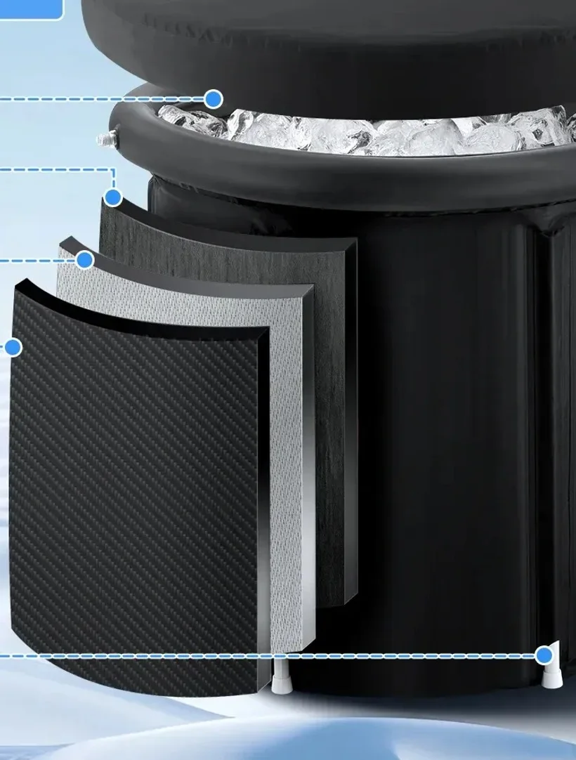 Bain froid pliable avec couvercle, vue 3