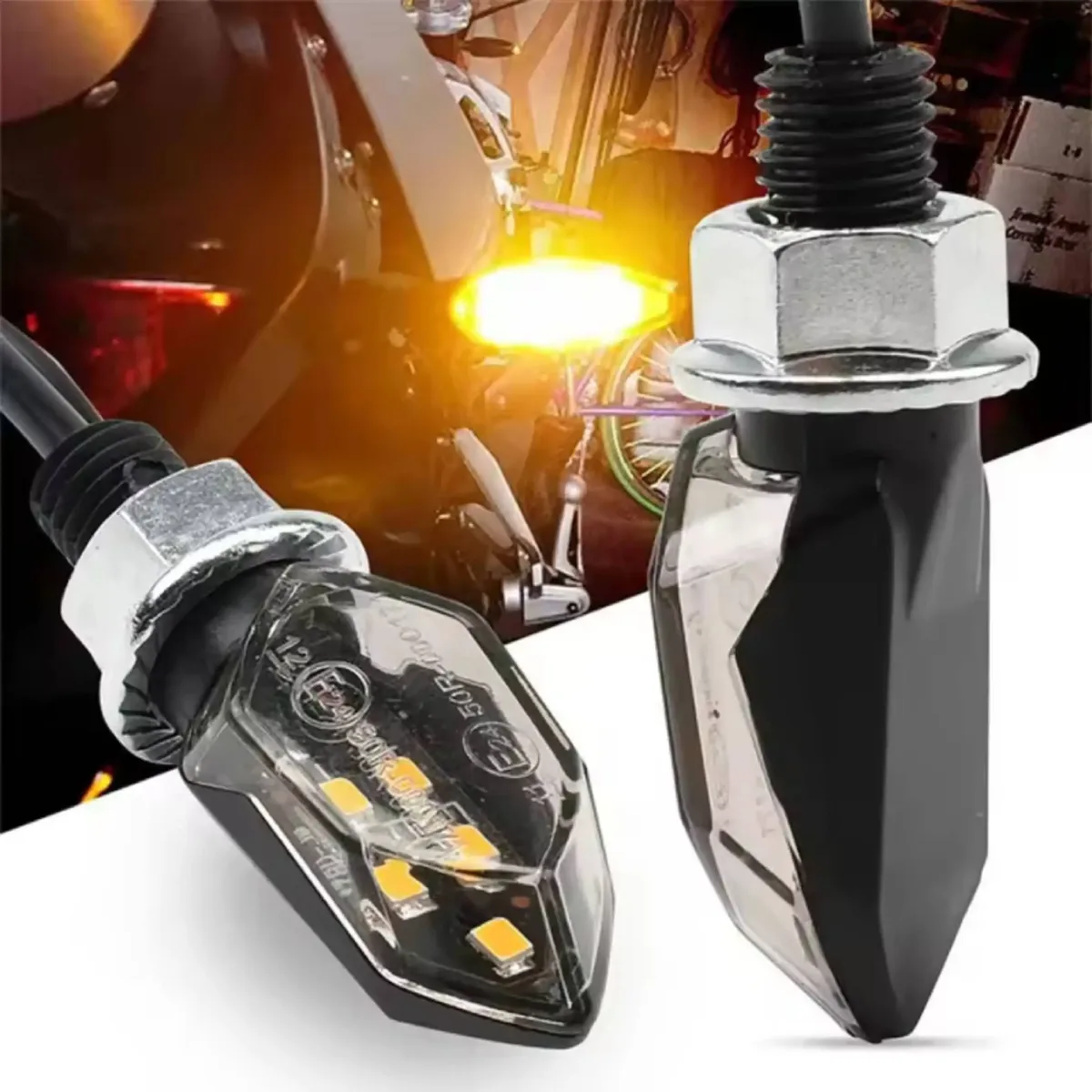 Clignotants LED moto (paire)