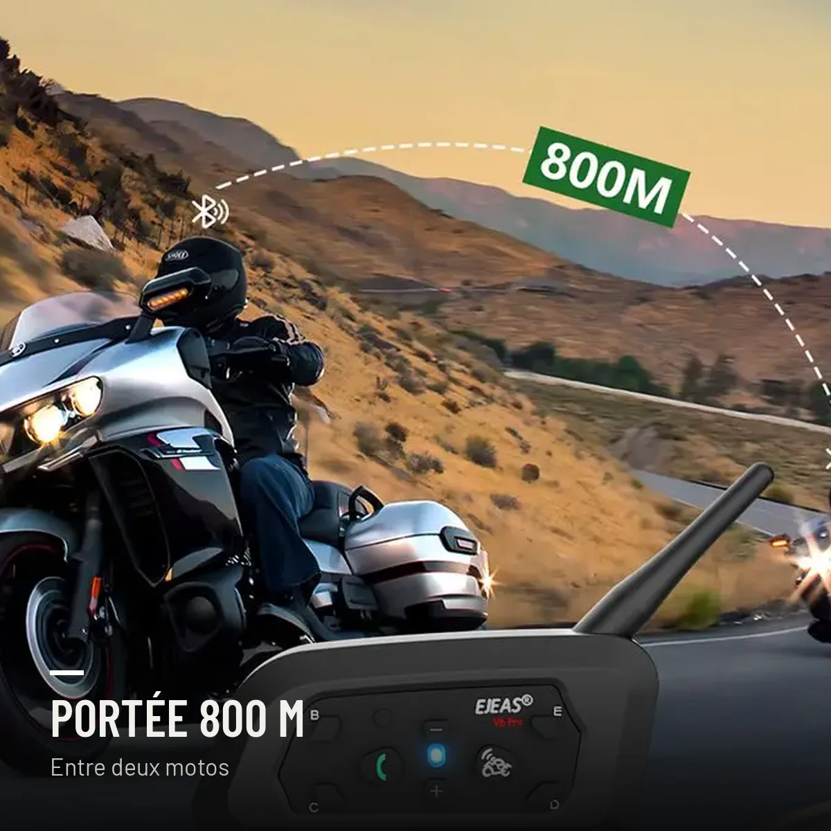 Intercom Bluetooth pour casque moto, photo 4