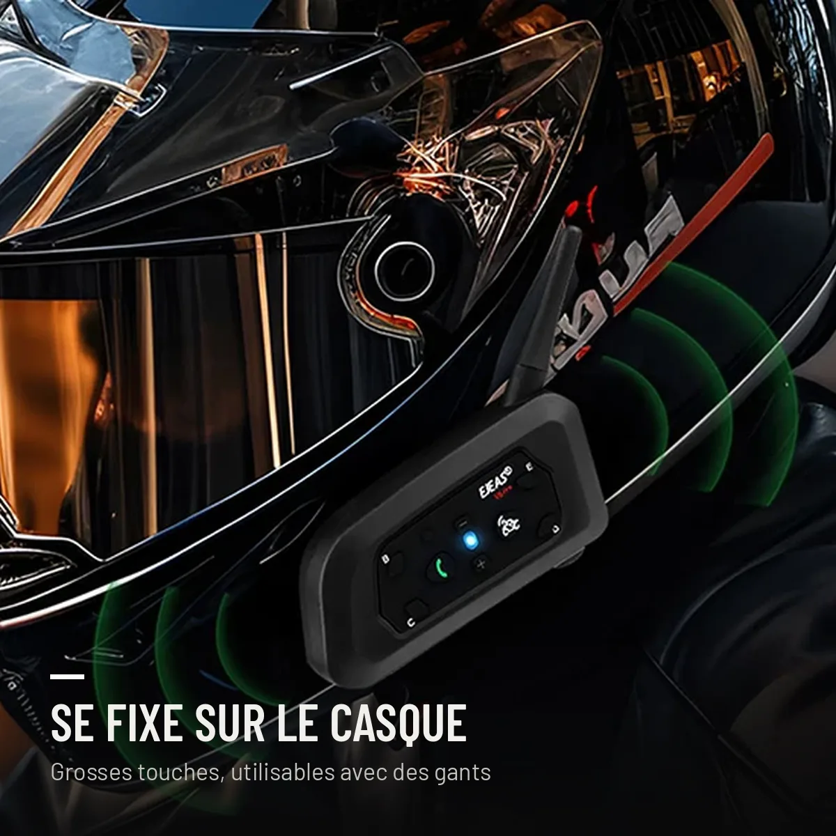 Intercom Bluetooth pour casque moto, photo 5